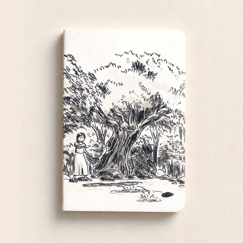 Girl in the Jungle | Handstitched Notebook