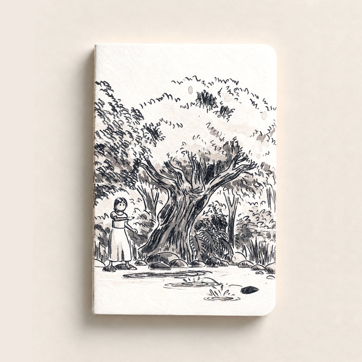 Girl in the Jungle | Handstitched Notebook