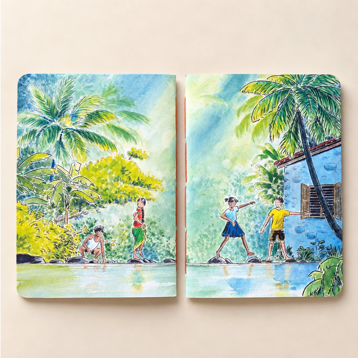 Across the Stream | Handstitched Notebook