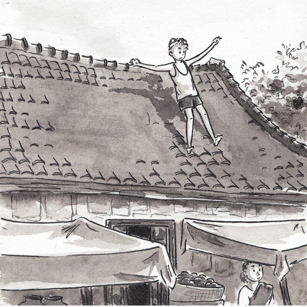 Boy on the Roof | Art Print