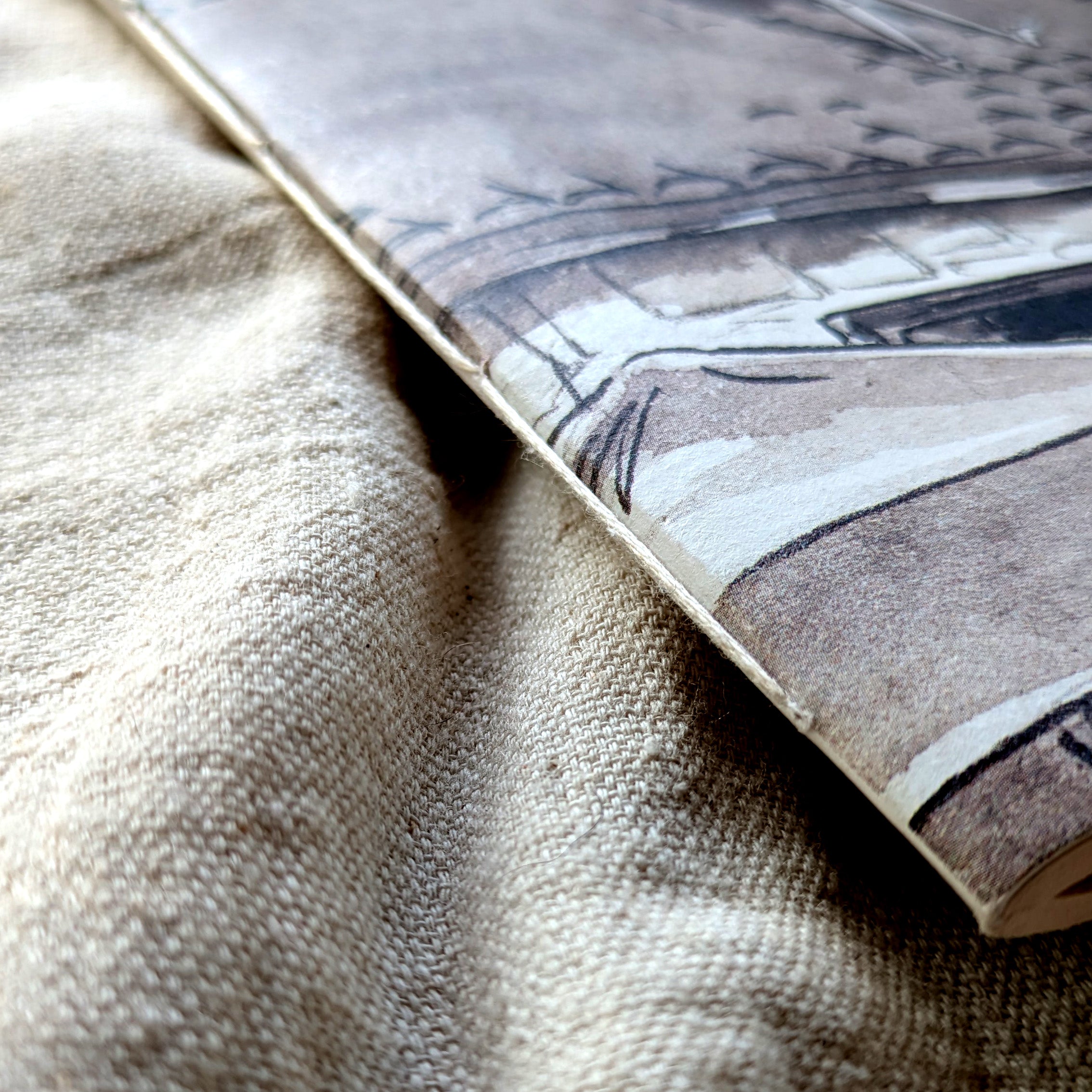 Boy on the Roof | Handstitched Notebook