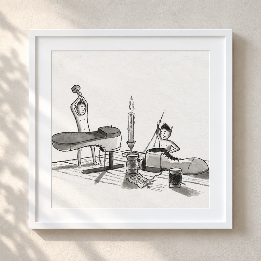 Shoemaker and the Elves | Art Print