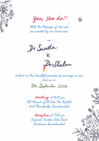 Swetha Shalem Wedding Card