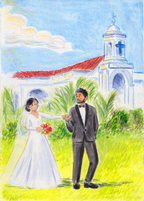 Swetha Shalem Wedding Card